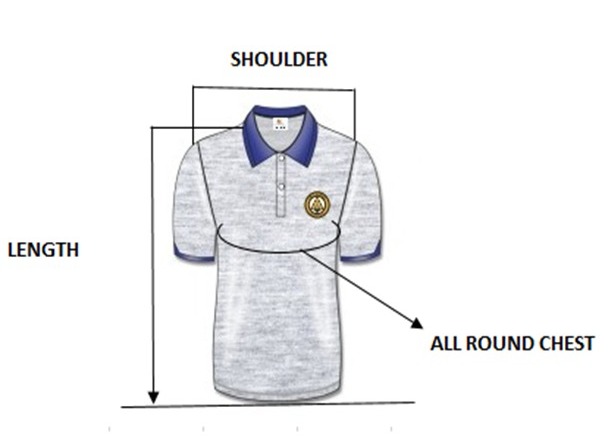 GREY MELANGE POLO NECK PE T-SHIRT – Uniform Solutions | Buy School Uniform