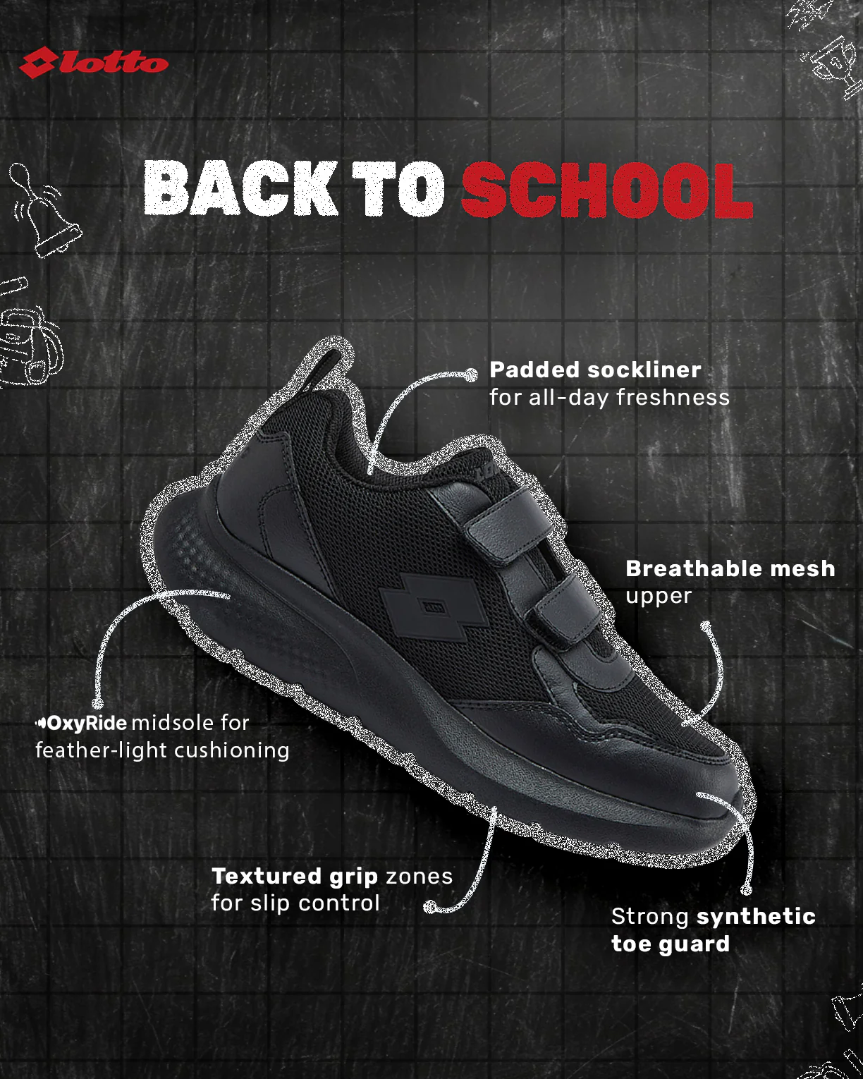 Lotto Velcro Shoes - Image 5